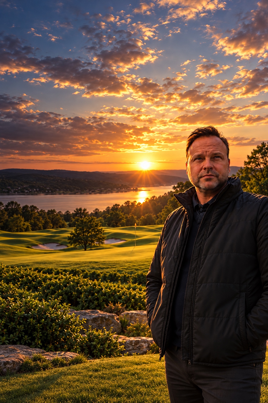 Darren Hillier auf dem Golfplatz